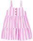 Фото #3 товара Baby Striped Tank Jersey Dress 6M