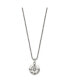 Фото #2 товара Chisel polished Compass Pendant on a Box Chain Necklace
