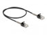 Delock Cable RJ45 plug to RJ45 plug with bend protection Cat.6A 50 cm black - 0.5 m - Cat6a - U/UTP (UTP) - RJ-45 - RJ-45