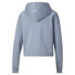 Фото #2 товара Puma Power Tape Cropped Logo Pullover Hoodie Womens Blue Casual Athletic Outerwe