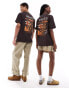 Dickies eagle point short sleeve back print t-shirt in dark brown- exclusive to asos