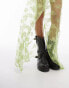 Topshop lace maxi skirt in lime