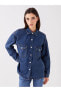 Фото #5 товара LCW Jeans Kadın Gömlek Yaka Düz Jean Ceket