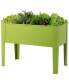 Фото #1 товара 24'' x12'' Outdoor Elevated Garden Plant Stand Raised Tall Flower Bed Box