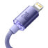 Фото #7 товара Kabel przewód do szybkiego ładowania i transferu danych USB-C Iphone Lightning 20W 2m fioletowy