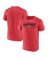 Фото #1 товара Men's Heathered Red Chicago Blackhawks Prodigy Performance T-shirt