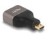 Фото #2 товара Delock HDMI Adapter Micro-D Stecker zu A Buchse 8K 60 Hz grau Metall - Adapter