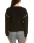 Elie Tahari Drop-Shoulder Chain Wool-Blend Sweater Women's