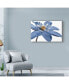 Tom Quartermaine 'Blue Flower On White' Canvas Art - 32" x 22"