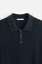 PURL KNIT POLO SHIRT