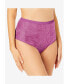 ფოტო #2 პროდუქტის Plus Size Lace Incontinence Brief 2-Pack