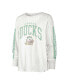 ფოტო #2 პროდუქტის Women's White Distressed Oregon Ducks Statement SOA 3-Hit Long Sleeve T-shirt