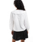 Nobody's Child Birdie blouse with scallop collar in white Белый, 42 - фото #4