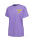 ფოტო #2 პროდუქტის Women's Purple ECU Pirates Comfort Colors Checkered Mascot T-Shirt