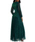 ფოტო #2 პროდუქტის Women's Crinkle-Texture Evening Gown