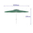 Фото #3 товара Пляжный зонт Marbueno Зеленый полиэстер Сталь Ø 300 cm