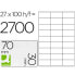 Фото #1 товара Клейкие этикетки Q-Connect KF10642 Белый 100 Листов 70 x 30 мм