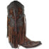 Фото #1 товара Corral Boots A3618 Leopard Print Snip Toe Cowboy Womens Brown Casual Boots A361