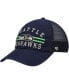 Фото #2 товара Men's College Navy Seattle Seahawks Highpoint Trucker Clean Up Snapback Hat