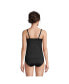 Women's D-Cup Square Neck Underwire Tankini Swimsuit Top Adjustable Straps