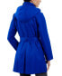 ფოტო #2 პროდუქტის Petite Hooded Belted Zip-Front Raincoat