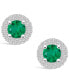 Фото #2 товара Серьги Macy's Emerald Halo