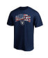 Фото #3 товара Men's Navy Las Vegas Raiders Banner Wave T-shirt