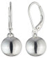ფოტო #1 პროდუქტის Bead Drop Earrings in Sterling Silver