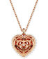 Фото #5 товара Swarovski hyperbola Heart Pendant Necklace, 15" + 2-3/4" extender