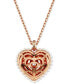 Swarovski hyperbola Heart Pendant Necklace, 15" + 2-3/4" extender