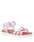 Little Girls Lacey Season Fastening Strap Sandals