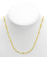 Mirror Link 24" Chain Necklace in Silver Plate or Gold Plate