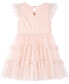 ფოტო #2 პროდუქტის Toddler Girls Lurex Embroidered Unicorn 3-Tier Glitter Mesh Dress