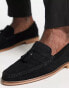 Фото #4 товара ASOS DESIGN tassel loafers in black suede leather with natural sole