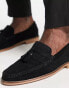 Фото #5 товара ASOS DESIGN tassel loafers in black suede leather with natural sole