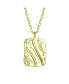 Фото #1 товара 14K Gold Plated Square Pendant Necklace
