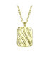 ფოტო #1 პროდუქტის 14K Gold Plated Square Pendant Necklace