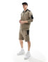 Фото #1 товара BOSS Green Headlo logo shorts in beige