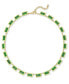 ფოტო #2 პროდუქტის Gold-Tone Enamel Stone Necklace, 17" + 2" extender, Created for Macy's