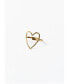 ფოტო #1 პროდუქტის 316L Love That For You Gold-Tone Heart Adjustable Ring