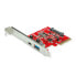 Фото #2 товара ROLINE PCIe Adapter USB3.2 Gen2 2 Port 1x C+ A - PCI-Express - USB 3.0