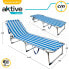 AKTIVE Textilano 188x58x30 cm Folding Sun Loungers