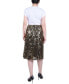 ფოტო #2 პროდუქტის Petite Knee Length Sequined Skirt