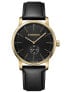 Фото #2 товара Мужские наручные часы с черным кожаным ремешком Wenger 01.1741.101 Urban Classic Mens 44mm 10 ATM