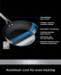 Фото #6 товара Stainless Steel 3 Piece Foodi NeverStick Stainless Bundle Fry Pan Set