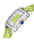 ფოტო #3 პროდუქტის GV2 Women's Padova Floral Green Leather Swiss Quartz Strap Watch 30 mm