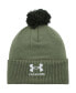 Фото #1 товара Men's Green Auburn Tigers Freedom Collection Cuffed Knit Hat with Pom