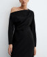 ფოტო #2 პროდუქტის Women's Slit Detail Asymmetrical Dress