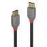 Lindy 2m USB 2.0 Type C Cable - Anthra Line - 2 m - USB C - USB C - USB 2.0 - 480 Mbit/s - Black - Grey