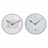 Фото #1 товара Настенное часы DKD Home Decor Синий Розовый Деревянный Металл Пластик Деревянный MDF Детский Птица 24 x 3 x 24 cm (2 штук)